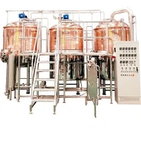 Copper 3 Vessels Brewhouse System